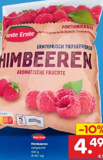 Beste Ernte Himbeeren