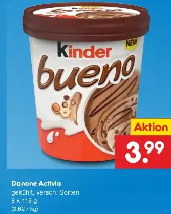 Nutella oder Kinder Bueno Eisbecher
