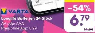 VARTA Longlife Batterien