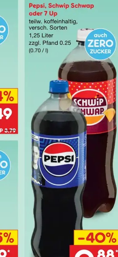 Pepsi, Schwip Schwap oder 7 Up