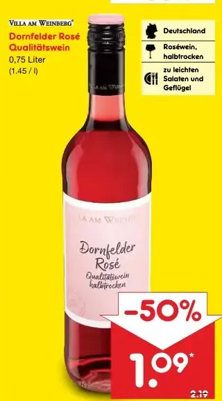 Villa am Weinberg Dornfelder Rosé Qualitätswein