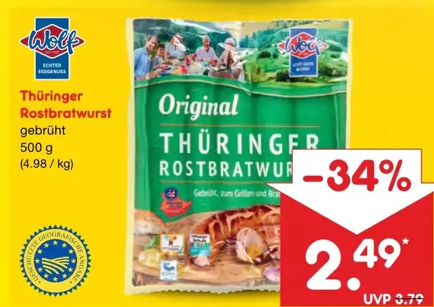 Thüringer Rostbratwurst