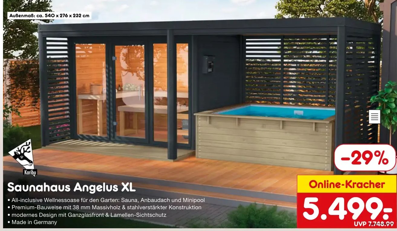 Saunahaus Angelus XL