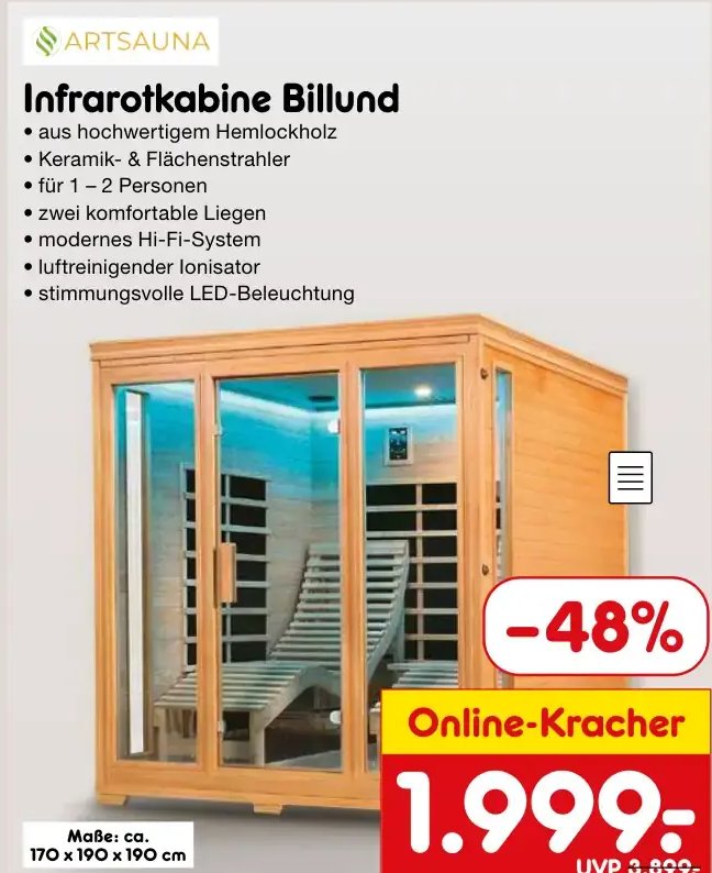 Infrarotkabine Billund