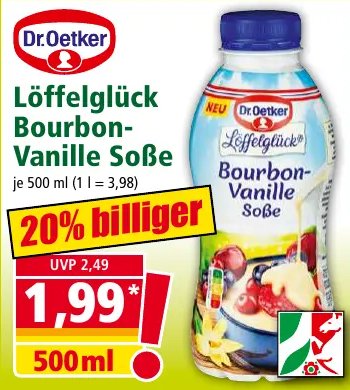 Dr.Oetker Löffelglück Bourbon-Vanille Soße