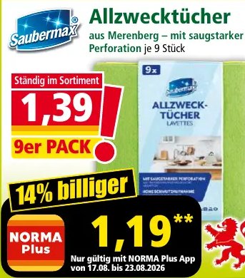 Saubermax Allzwecktücher