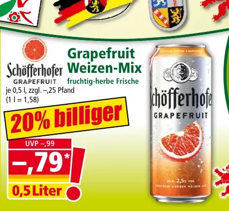 Schöfferhofer Weizen-Mix Grapefruit