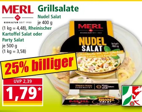 MERL Grillsalate Nudel Salat
