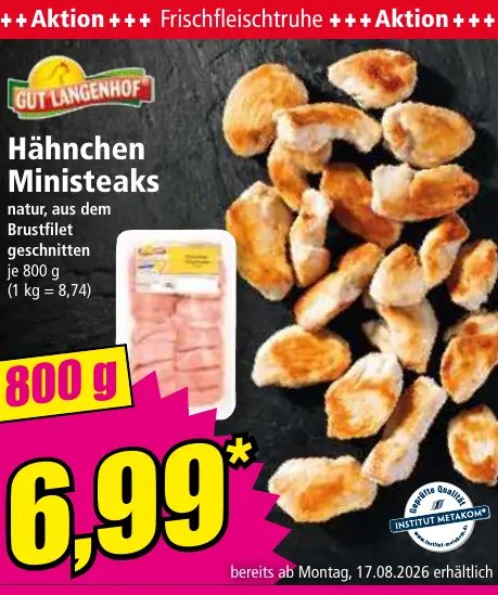 Hähnchen Ministeaks
