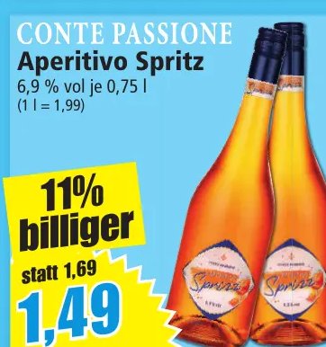 CONTE PASSIONE Aperitivo Spritz
