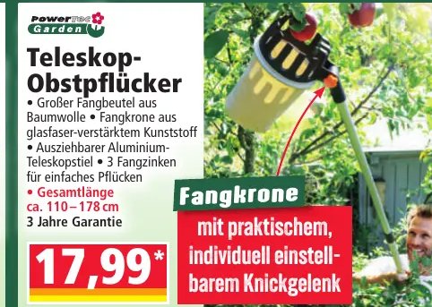 Teleskop-Obstpflücker