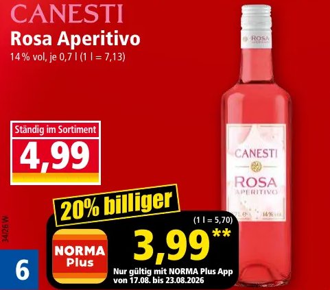 CANESTI Rosa Aperitivo