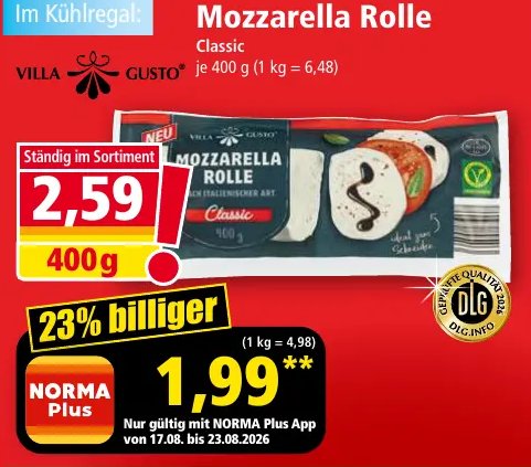 Mozzarella Rolle
