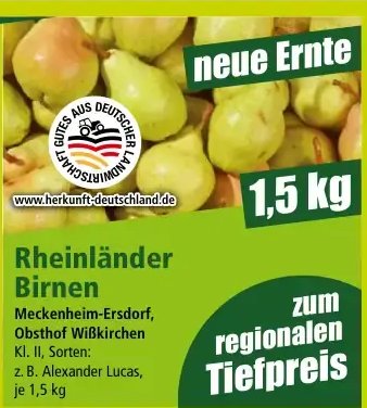 Rheinländer Birnen