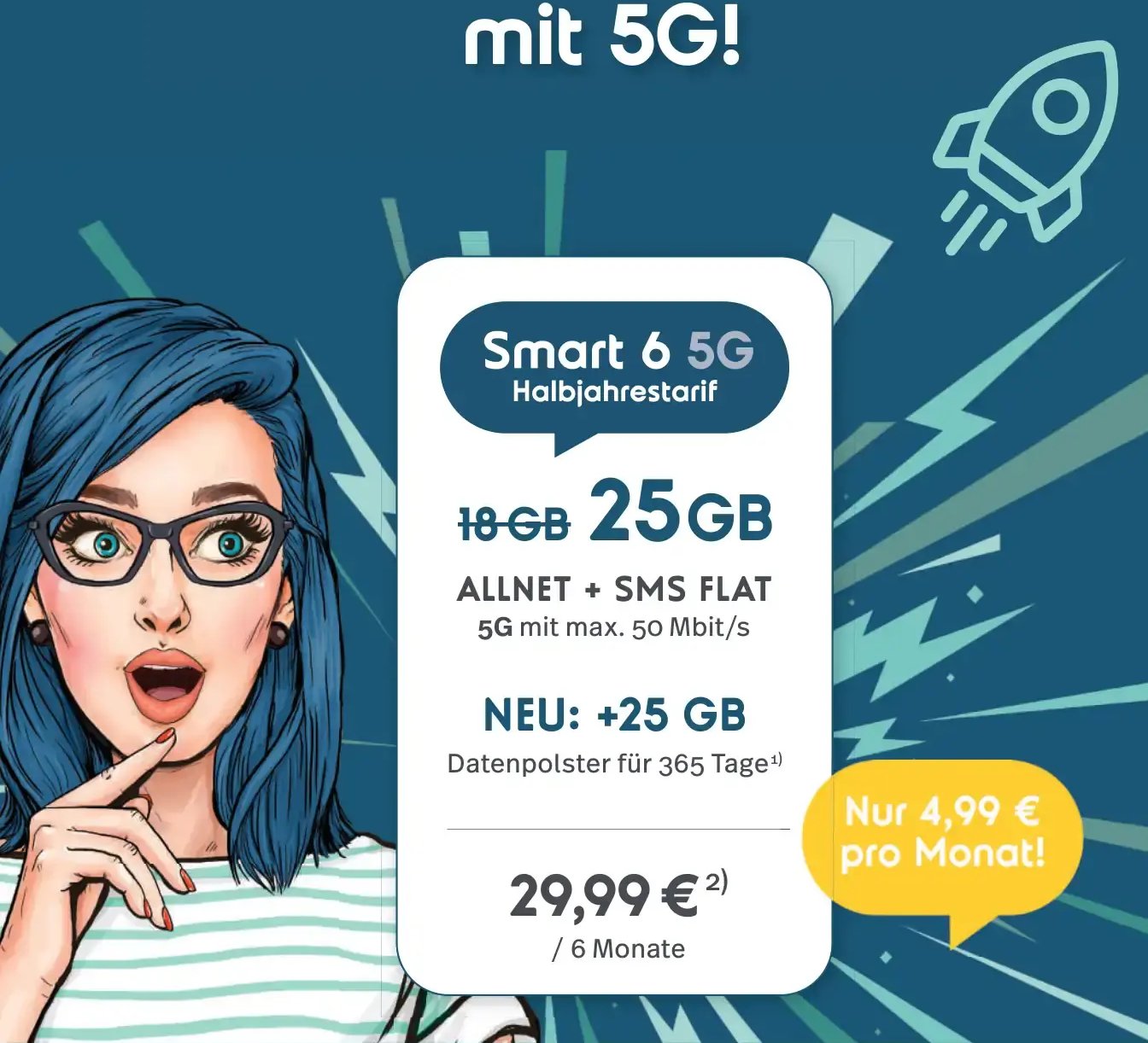 Smart 6 5G Halbjahrestarif