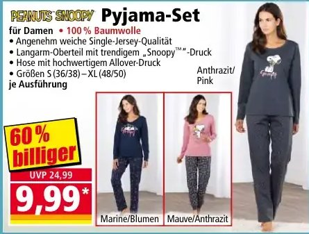 PEANUTS SNOOPY Pyjama-Set