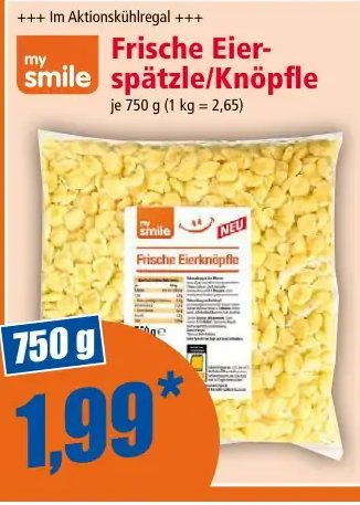 Frische Eier-Spätzle/Knöpfle