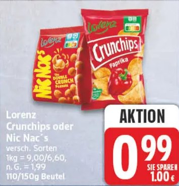 Lorenz Crunchips oder Nic Nac's