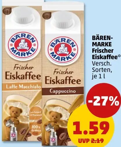 BÄRENMARKE Frischer Eiskaffee