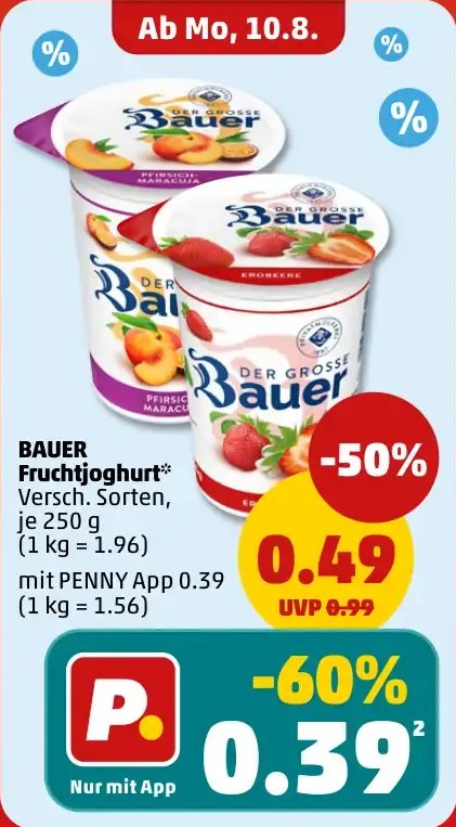BAUER Fruchtjoghurt