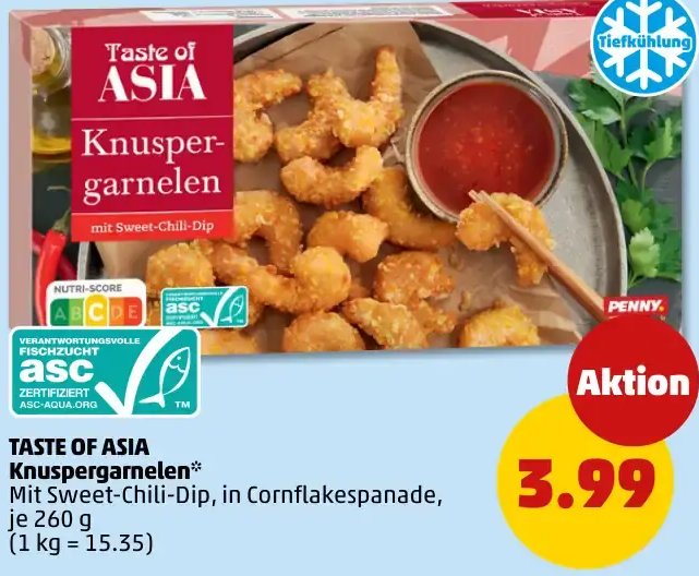TASTE OF ASIA Knuspergarnelen