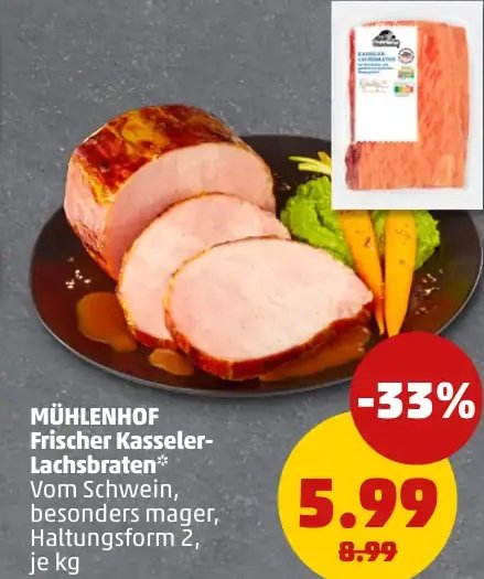 MÜHLENHOF Frischer Kasseler-Lachsbraten