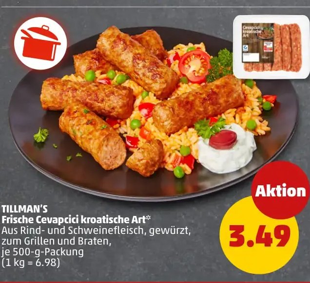 TILLMAN'S Frische Cevapcici kroatische Art