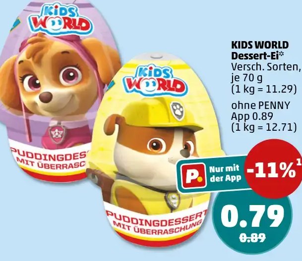 KIDS WORLD Dessert-Ei