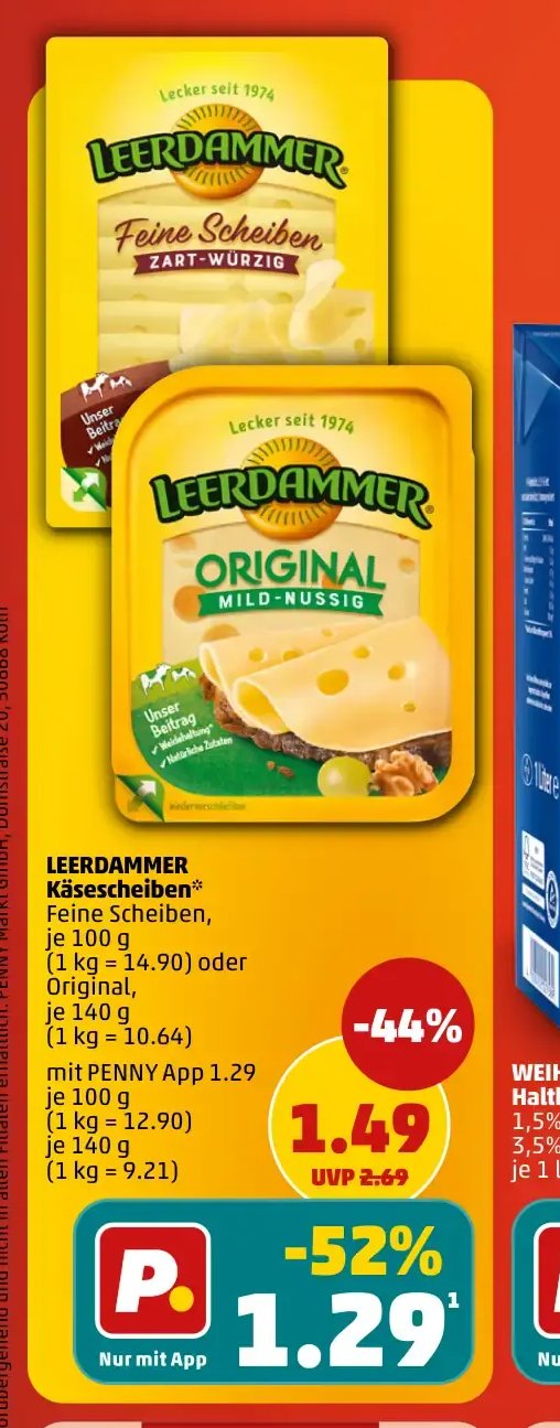 LEERDAMMER Käsescheiben