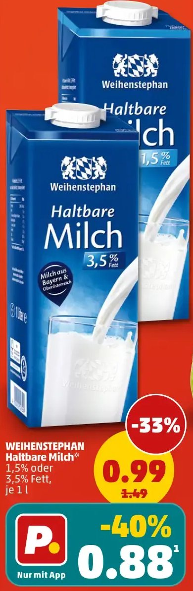 WEIHENSTEPHAN Haltbare Milch