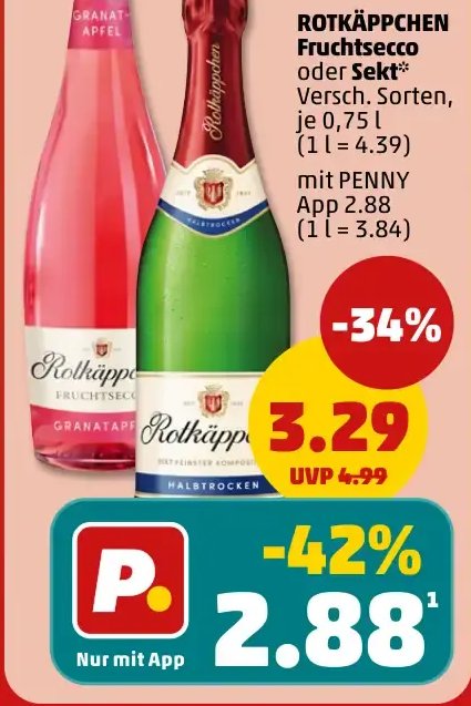 ROTKÄPPCHEN Fruchtsecco oder Sekt