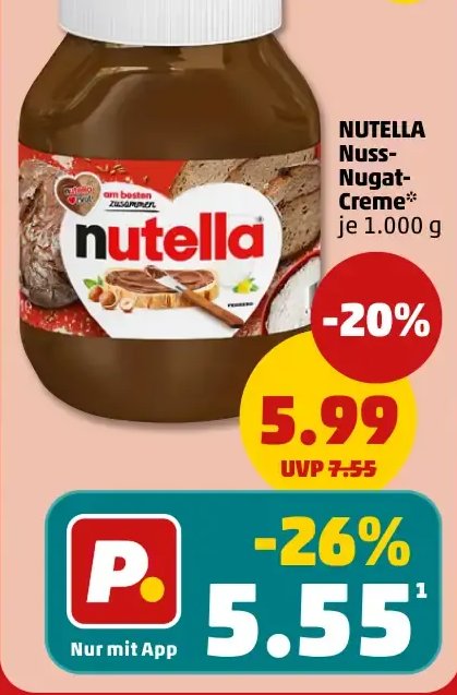 NUTELLA Nuss-Nugat-Creme