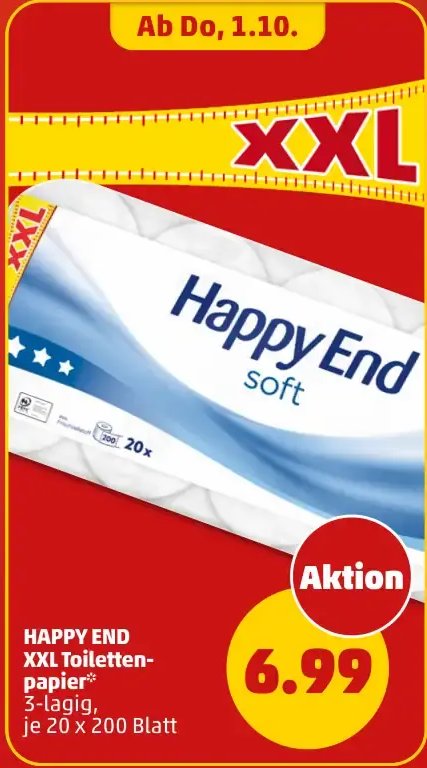 HAPPY END XXL Toilettenpapier