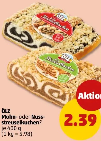 ÖLZ Mohn- oder Nuss-streuselkuchen*