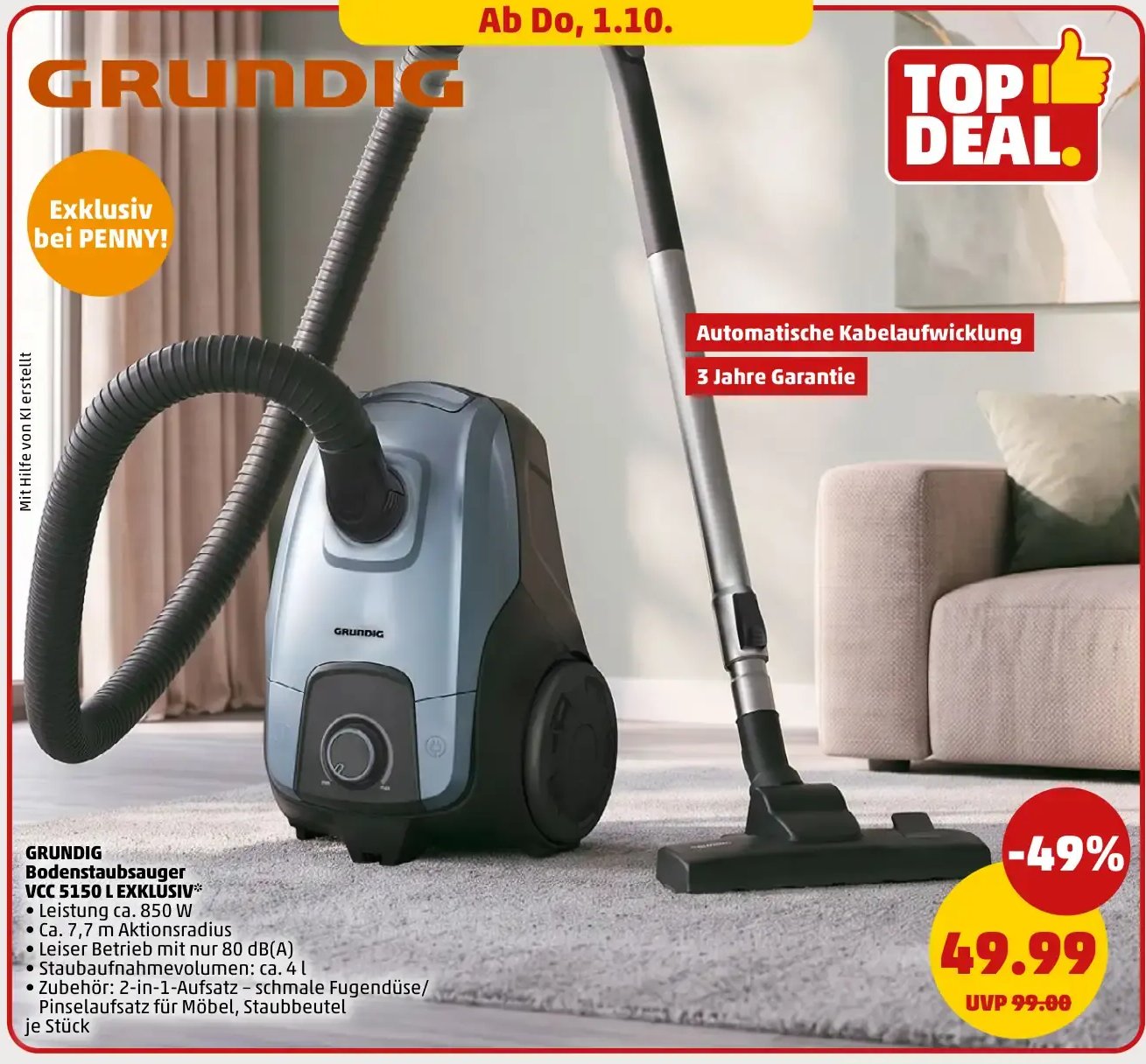 GRUNDIG Bodenstaubsauger VCC 5150 L EXKLUSIV