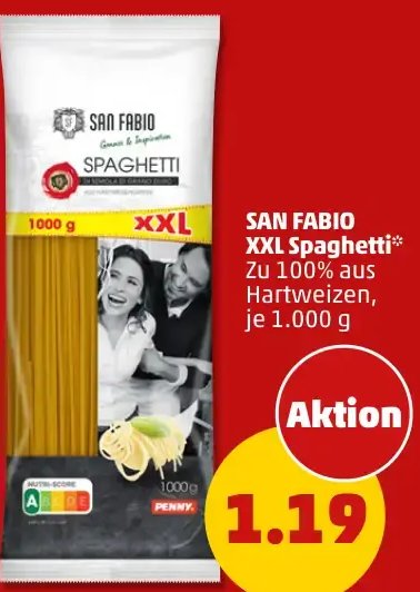 SAN FABIO XXL Spaghetti