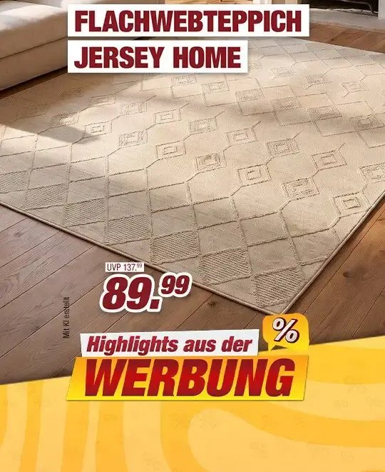 FLACHWEBTTEPPICH JERSEY HOME