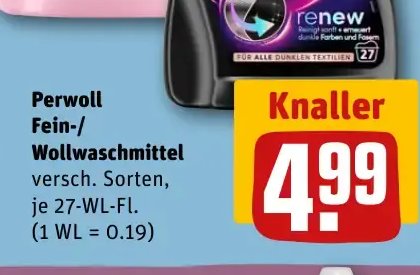 Perwoll Fein-/Wollwaschmittel