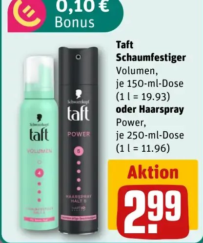 Taft Schaumfestiger