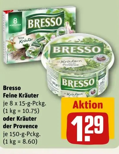 Bresso Feine Kräuter oder Kräuter der Provence