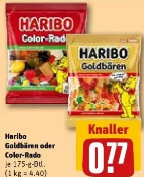 Haribo Goldbären oder Color-Rado