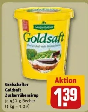 Grafschafter Goldsaft Zuckerrübensirup