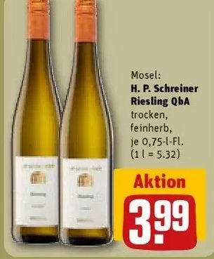 Mosel: H. P. Schreiner Riesling QbA