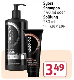 Syoss Shampoo oder Spülung