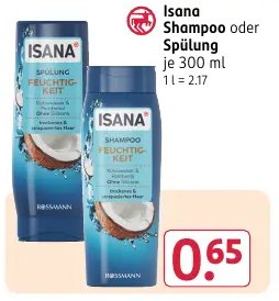 Isana Shampoo oder Spülung