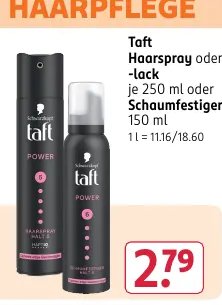 Taft Haarspray oder -lack