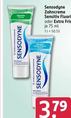 Sensodyne Zahncreme Sensitiv Fluorid oder Extra Frisch