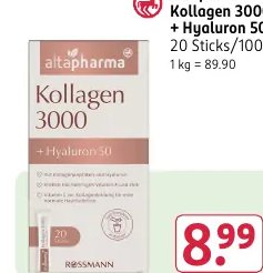 Altapharma Kollagen 3000 + Hyaluron 50