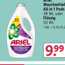 Ariel Waschmittel All in 1 Pods oder Flüssig