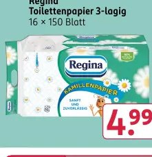 Regina Toilettenpapier 3-lagig